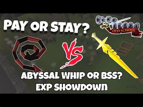 abyssal whip vs dagger.